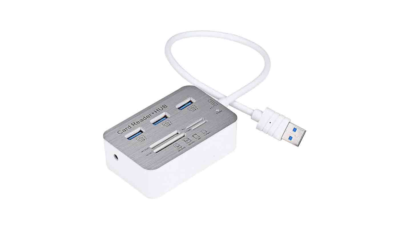 Combo 3 Port USb Hub + Card Reader