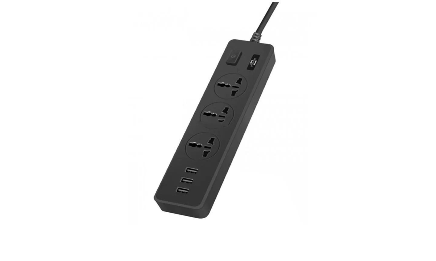 Eldo Pro Power Strip 3-way USB / 3 Sockets (SP-3W-2MU1A) Extension Board