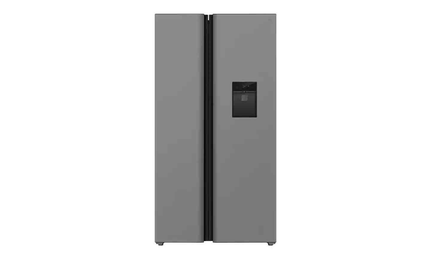 TCL-P520SBN Fridge Side By Side with Water Dispenser / 607LTR / Silver