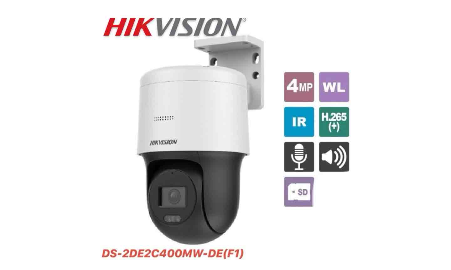 Hikvision (DS-2DE2C400MW-DE) 2-inch 4MP IR Mini PT Dome Network Camera