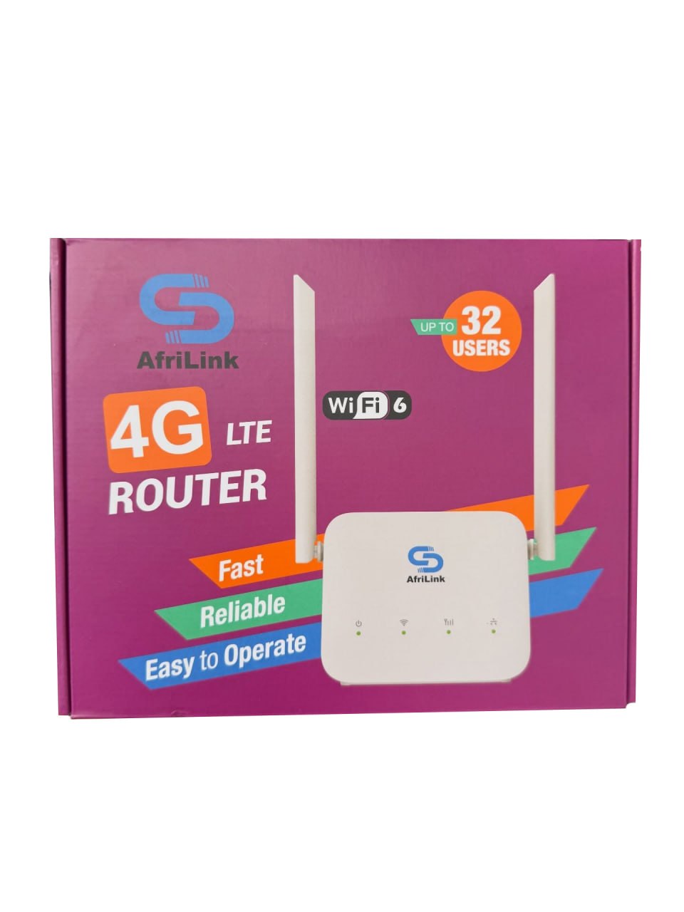 AfriLink WiFi 6 4G LTE Router With 4000mAh Battery Capacity