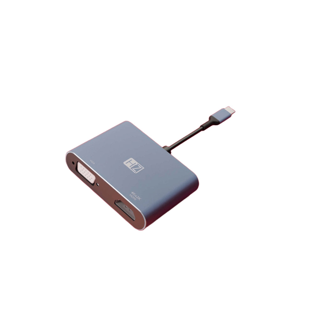 Heatz (ZT54) Multi Adapter / Converter Type C to VGA & Hdmi