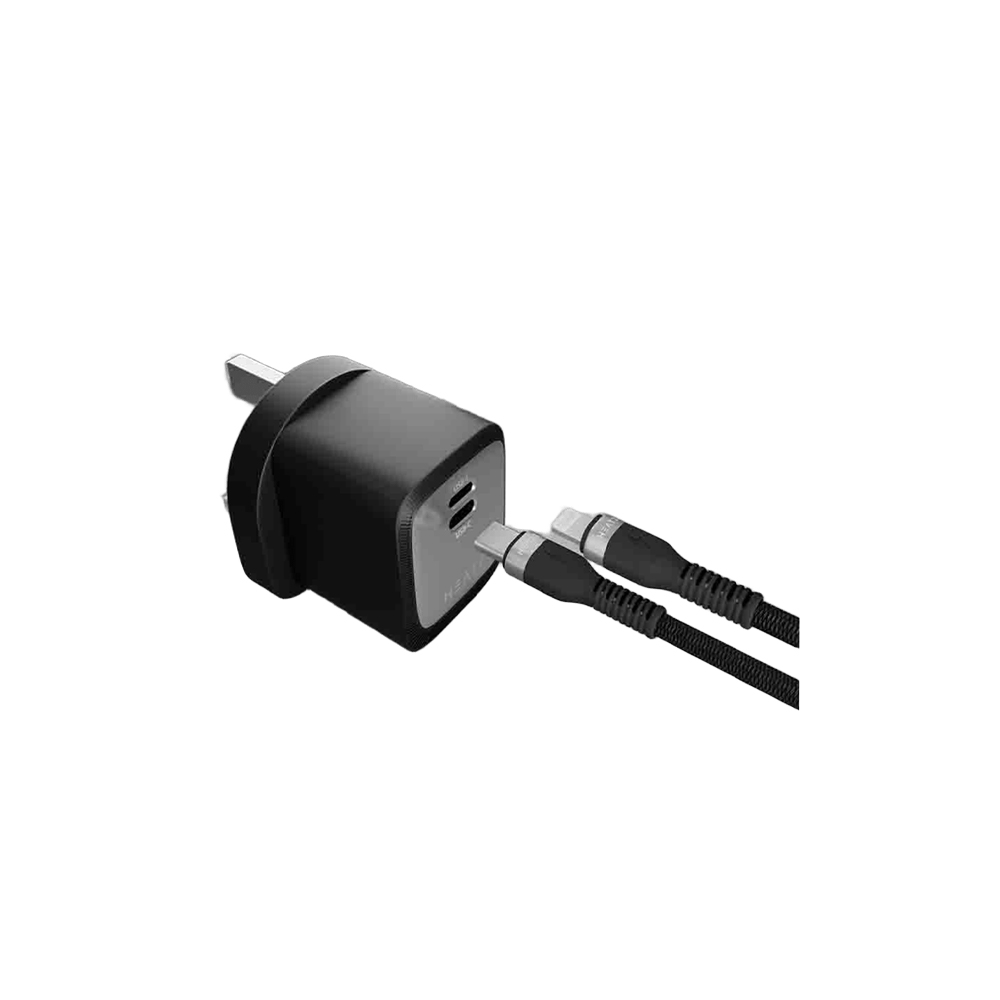 Heatz (ZA41) 35W Adapter With Type C to C Cable & Type C To Lightening Cable