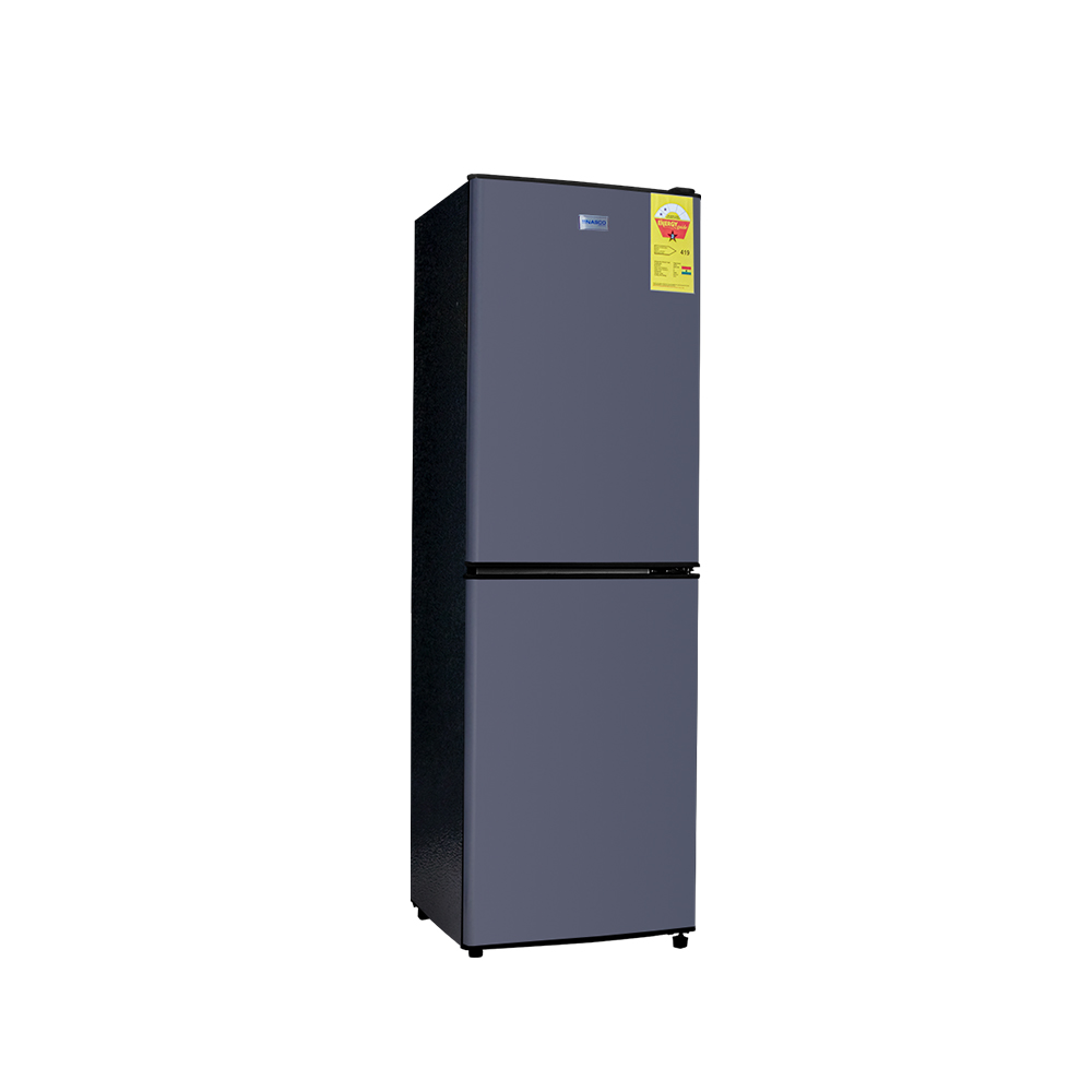 Nasco-D2-20FL Fridge Bottom Freezer 158ltr Silver