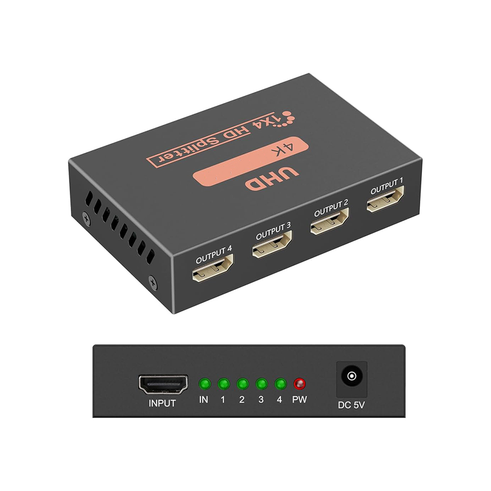 Heatz ZT94 Hdmi 4 Port Splitter Uhd 4k