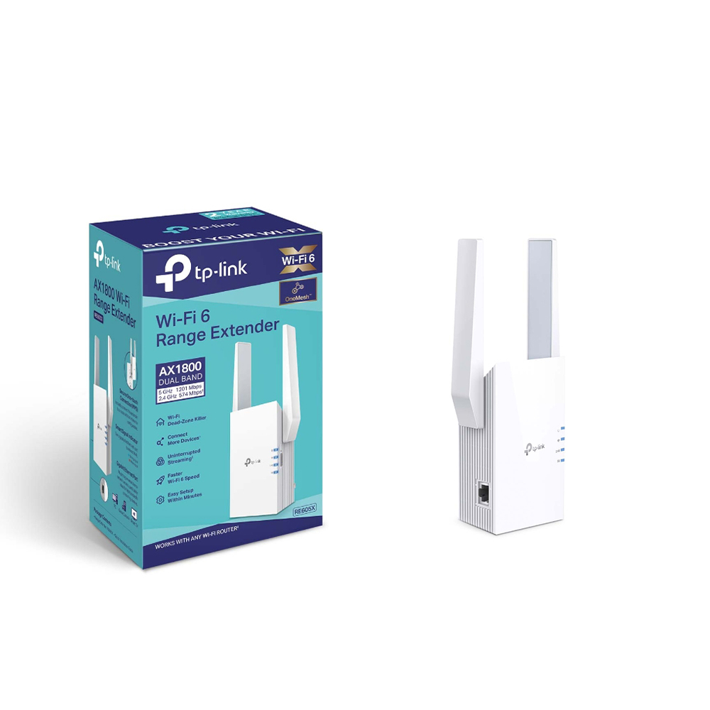 TP-Link Re605x Wifi 6 Range Extender Ax1800 Dual Band