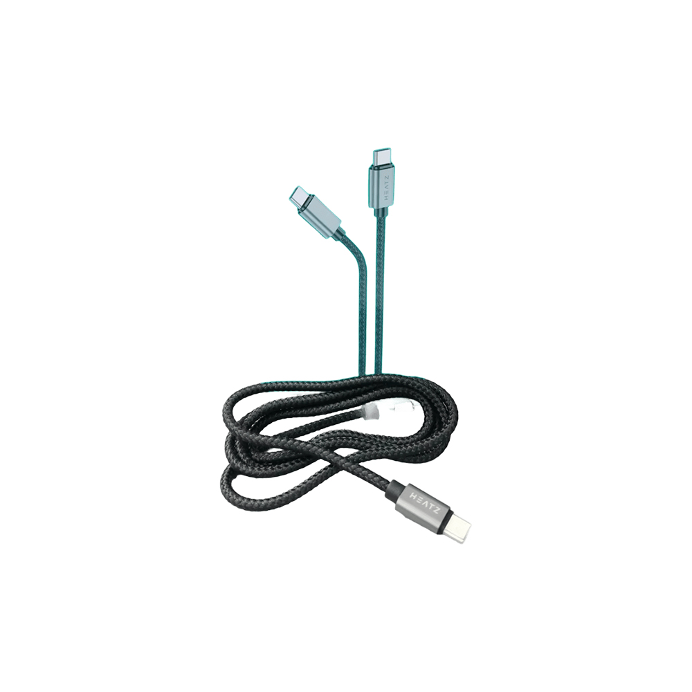 Heatz (ZC44) Kabel Nylon Fast Charging 6A USB-C to USB-C