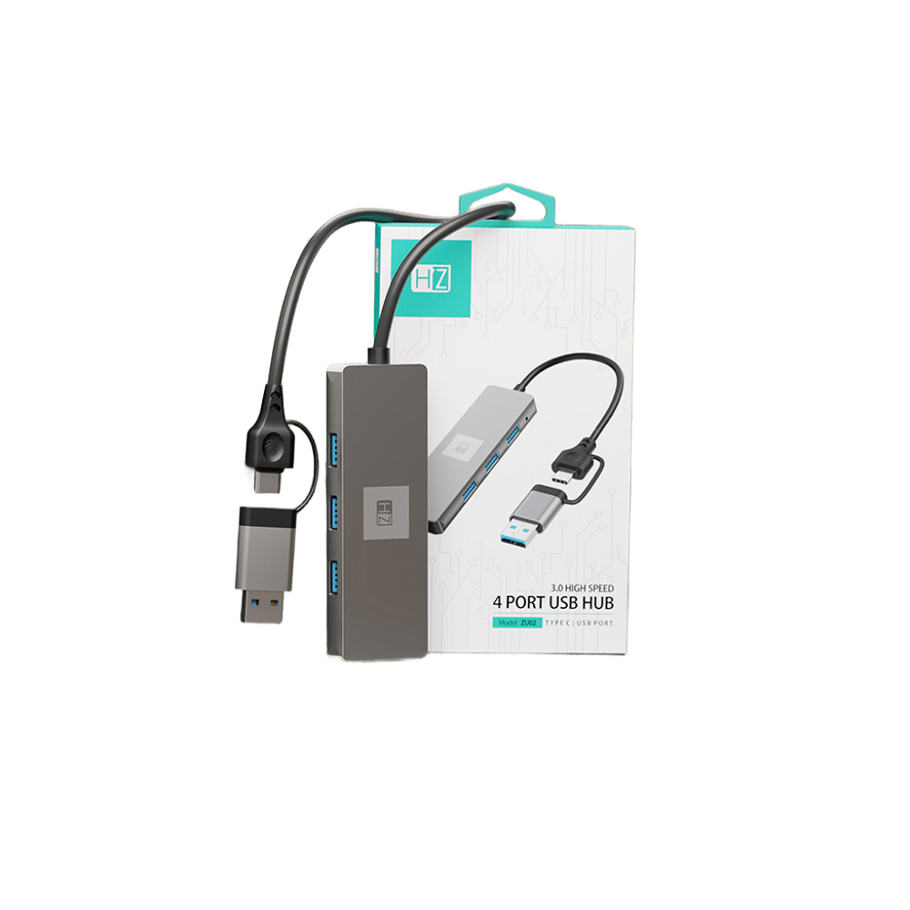Heatz Zu02 Usb 3.0 Hub 2in1 4 port